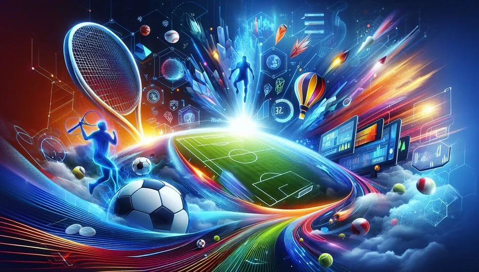 Ilustrasi pertandingan olahraga dalam layar event