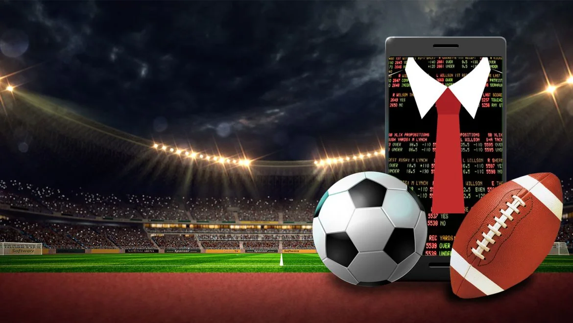 Tampilan bertema olahraga untuk lobi pertandingan SURGA77